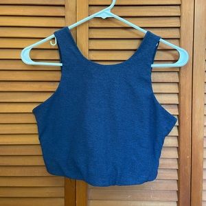 Outdoor Voices Venus Crop Top - Navy/Black/Grey